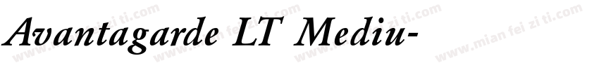 Avantagarde LT Mediu字体转换